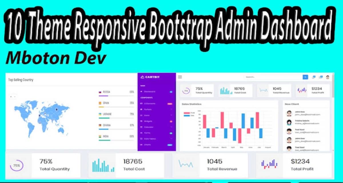 10 Theme Responsive Bootstrap Admin Dashboard