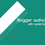 Blogger Author Bio box with Social