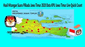 Hasil Hitungan Suara Pilkada Jawa Timur Data KPU Jawa Timur Live Quick Count